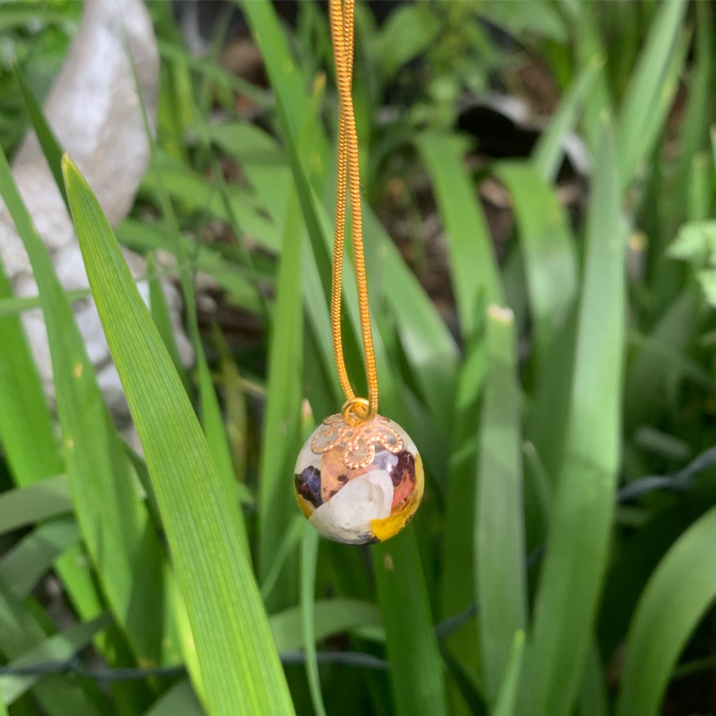 Resin Flower Necklace