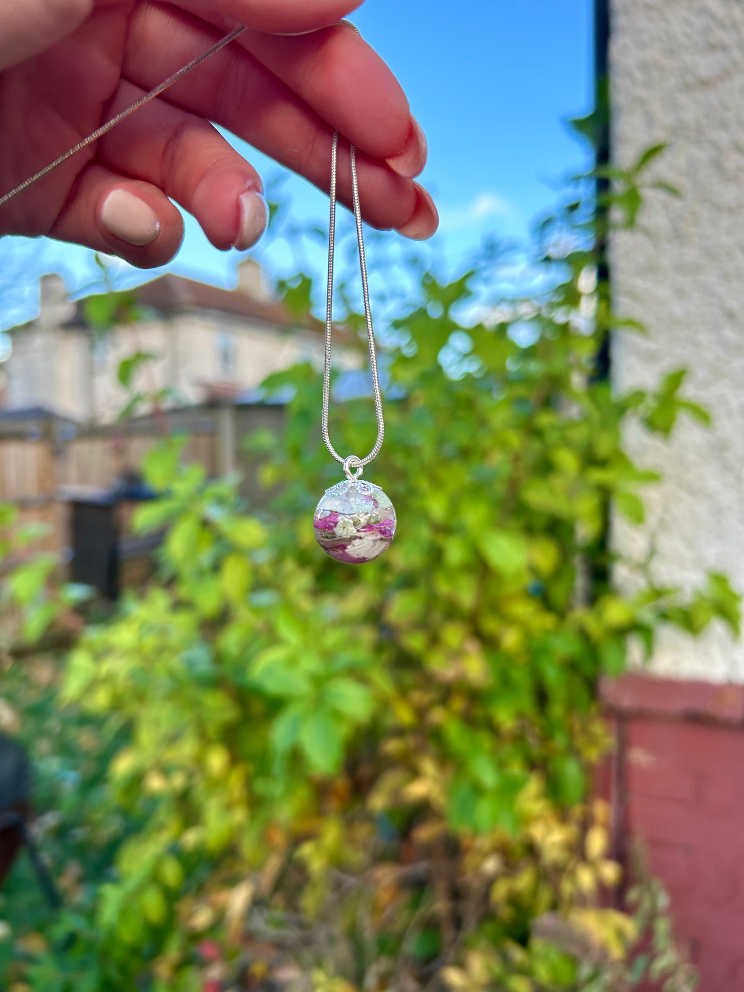 Resin Flower Necklace