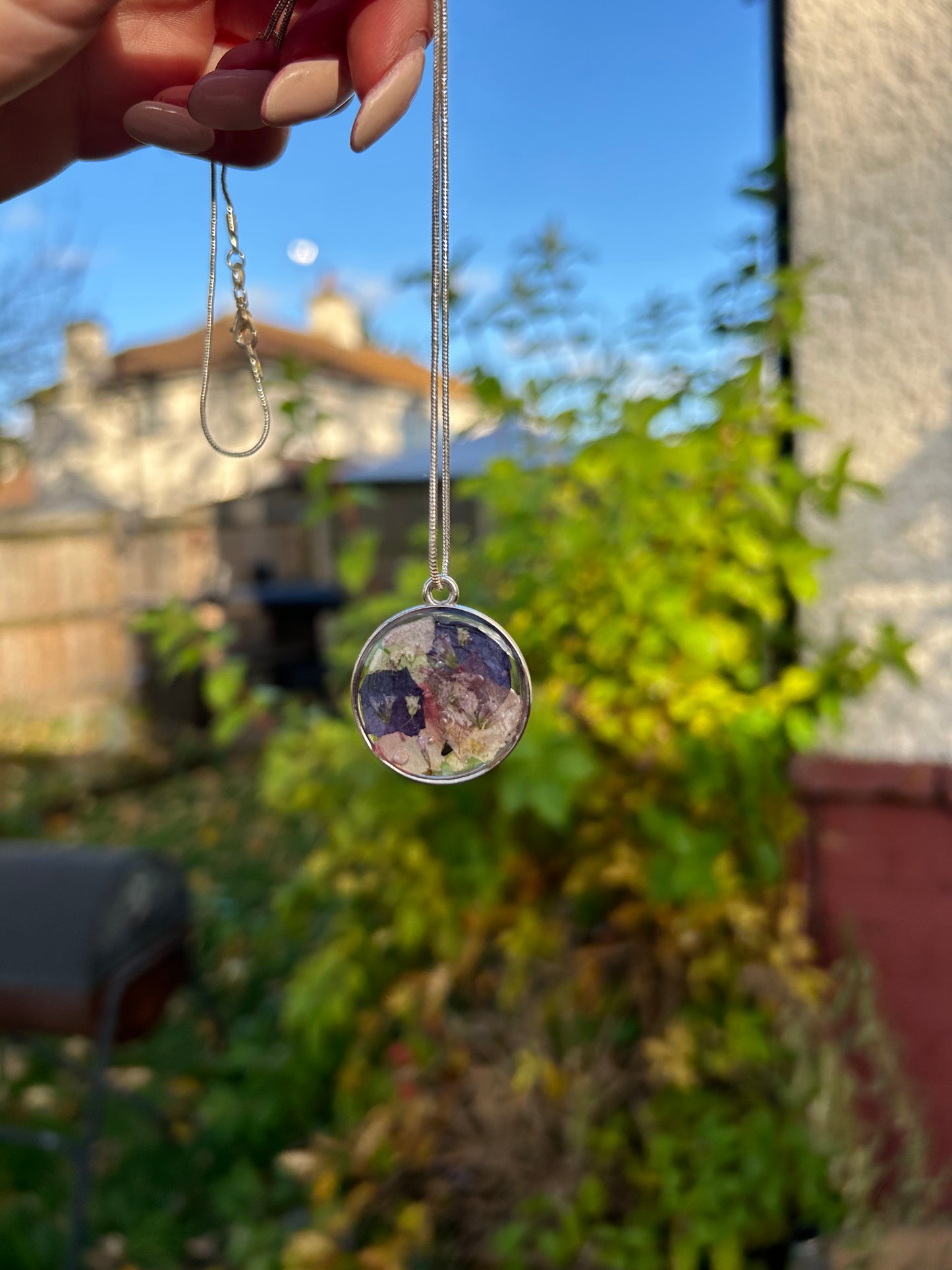 Resin Flower Necklace